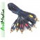 kabel 3RCA chinch - 3-RCA VITALCO łezka  5,0 m